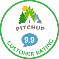 pitchup customer rating badge